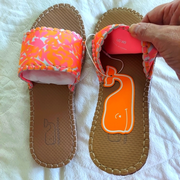 SEASTAR x Vineyard Vines cabana slide sandals size 9 in Summer Bloom print - Picture 4 of 6
